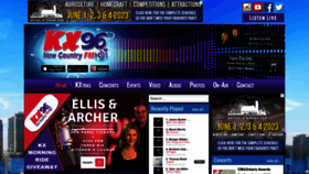 What Kx96.fm website looked like in 2023 (This year)