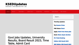 What Karnatakastateopenuniversity.in website looked like in 2023 (This year)