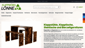 What Klappmoebel.de website looked like in 2023 (This year)
