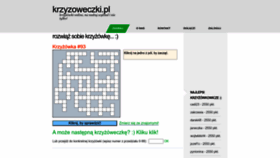 What Krzyzoweczki.pl website looked like in 2023 (This year)