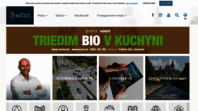 What Kosice.sk website looked like in 2023 (This year)