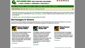 What Keylogger.org website looked like in 2023 (This year)