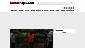 What Kabarpapua.co website looked like in 2023 (This year)