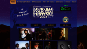 What Kerrvillefolkfestival.org website looked like in 2023 (This year)