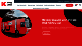 What Kidney.org.au website looked like in 2023 (This year)