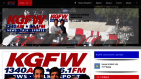 What Kgfw.com website looked like in 2023 (This year)