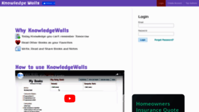 What Knowledgewalls.com website looked like in 2023 (This year)
