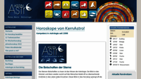 What Kernastro.de website looked like in 2023 (This year)