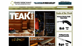 What Knifemerchant.com website looked like in 2023 (This year)