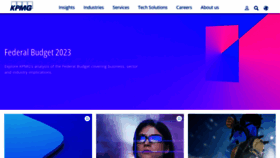 What Kpmg.com.au website looked like in 2023 (This year)