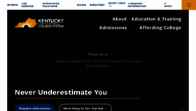 What Kctcs.edu website looked like in 2023 (This year)