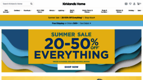 What Kirklands.com website looked like in 2023 (This year)