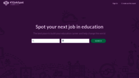 What K12jobspot.com website looked like in 2023 (This year)