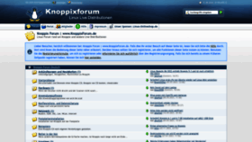 What Knoppixforum.de website looked like in 2023 (This year)