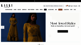What Kalkifashion.com website looked like in 2023 (This year)