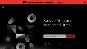 What Karbonhq.com website looked like in 2023 (This year)