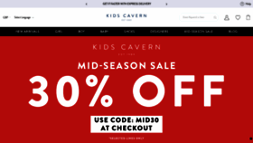 What Kidscavern.co.uk website looked like in 2023 (This year)