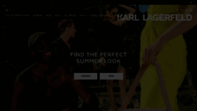 What Karllagerfeld.com website looked like in 2023 (This year)