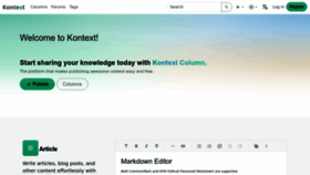 What Kontext.tech website looked like in 2023 (This year)