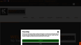 What Kinshofer.com website looked like in 2023 (2 years ago)