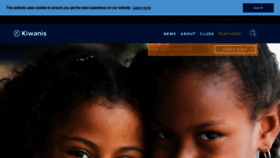 What Kiwanis.org website looked like in 2023 (This year)