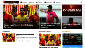 What Kayserispor.org website looked like in 2023 (This year)