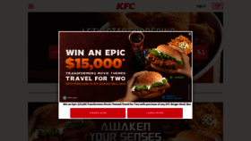 What Kfc.com.sg website looked like in 2023 (This year)