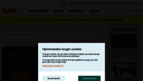What Kab-bolig.dk website looked like in 2023 (3 years ago)