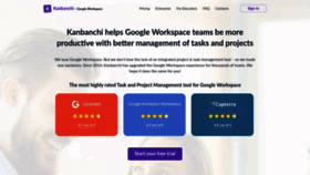 What Kanbanchi.com website looked like in 2023 (This year)
