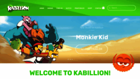 What Kabillion.com website looked like in 2023 (This year)