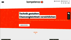 What Kompetenzz.de website looked like in 2023 (This year)