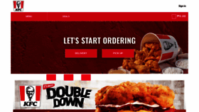 What Kfc.ph website looked like in 2023 (This year)