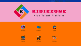What Kidiezone.com website looked like in 2023 (This year)