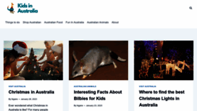What Kidsinaustralia.com.au website looked like in 2023 (This year)
