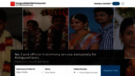 What Konguvelalagoundermatrimony.com website looked like in 2023 (This year)