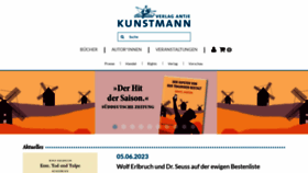 What Kunstmann.de website looked like in 2023 (This year)