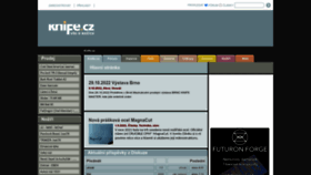 What Knife.cz website looked like in 2023 (2 years ago)