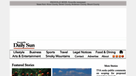 What Knoxvilledailysun.com website looked like in 2023 (This year)