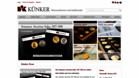 What Kuenker.de website looked like in 2023 (This year)