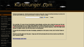 What Kurtmunger.com website looked like in 2023 (This year)