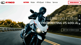 What Kymco.de website looked like in 2023 (This year)