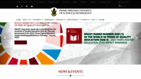What Knust.edu.gh website looked like in 2023 (This year)