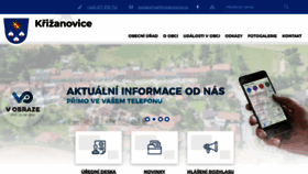 What Krizanovice.cz website looked like in 2023 (This year)