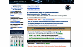 What Ki-lotto-generator.de website looked like in 2023 (This year)