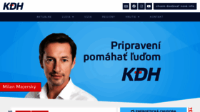 What Kdh.sk website looked like in 2023 (This year)