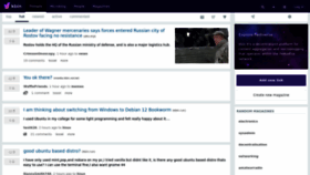 What Kbin.run website looked like in 2023 (2 years ago)