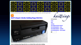 What Knittsings.com website looked like in 2023 (This year)