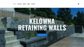 What Kelownaretainingwalls.ca website looked like in 2023 (This year)