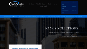 What Kangssolicitors.co.uk website looked like in 2023 (This year)