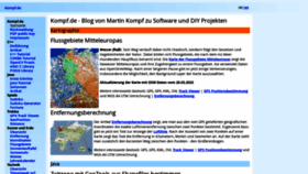 What Kompf.de website looked like in 2023 (This year)
